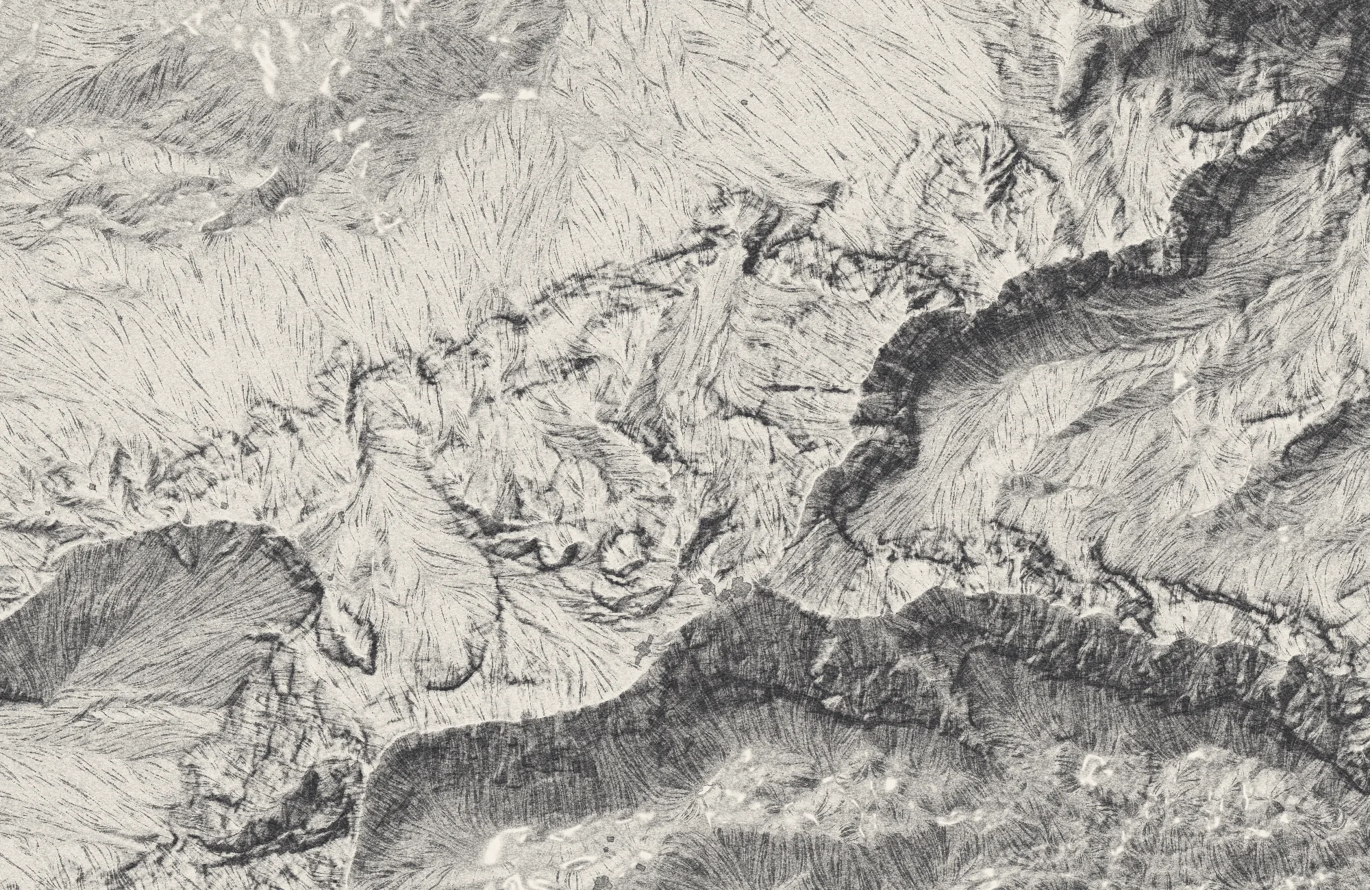 Relief der Zugspitze mit dem Zugspitzplatt